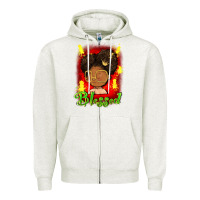 Oatmeal Heather blessed juneteenth Zipper Hoodie - FaDigitalArtStudio
