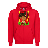 Red blessed juneteenth Zipper Hoodie - FaDigitalArtStudio