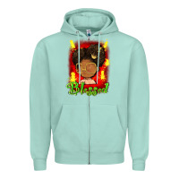 Seafoam blessed juneteenth Zipper Hoodie - FaDigitalArtStudio