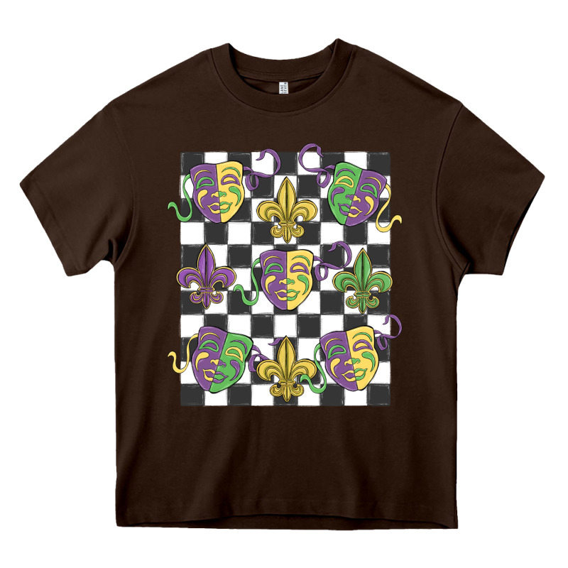Mardi Gras Heavy Core Tee by MaliasSmallBusiness | Teevron