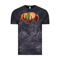 Cloud Black Cactus Bison Silhouette Vintage Tee - Bettercallsaul