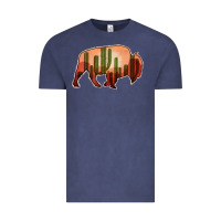 Vintage Denim Cactus Bison Silhouette Vintage Tee - Bettercallsaul