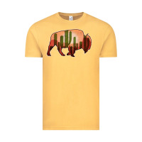 Vintage Mustard Cactus Bison Silhouette Vintage Tee - Bettercallsaul