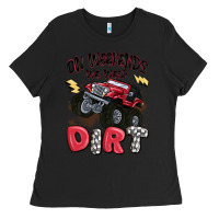 Black on weekends we wear dirt Ladies Tee - MaliasSmallBusiness