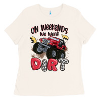 Bone on weekends we wear dirt Ladies Tee - MaliasSmallBusiness