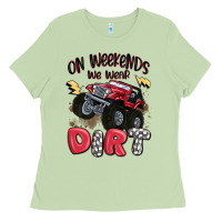 Matcha on weekends we wear dirt Ladies Tee - MaliasSmallBusiness