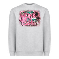 Heather Grey i wear pink for my sister Heavyweight Sweatshirt - CowGirlArtShop