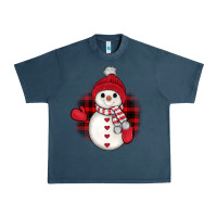Midnight Navy snowman christmas Urban Heavy Tee - JahusDesignShop