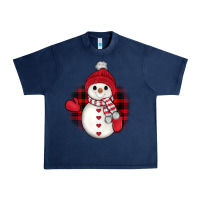 Navy snowman christmas Urban Heavy Tee - JahusDesignShop