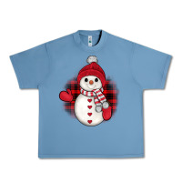 Pebble Blue snowman christmas Urban Heavy Tee - JahusDesignShop