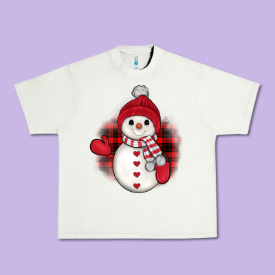 Snowman Christmas Urban Heavy Tee Designed By Jahusdesignshop