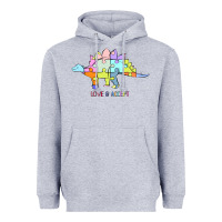 Heather Grey Titi Pretty Art Love And Accept Heavyweight Hoodie - CowhideDigitalArt