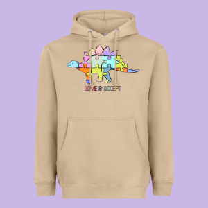 Titi Pretty Art Love And Accept Heavyweight Hoodie Designed By Cowhidedigitalart