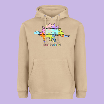 Titi Pretty Art Love And Accept Heavyweight Hoodie Designed By Cowhidedigitalart