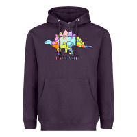 Plum Titi Pretty Art Love And Accept Heavyweight Hoodie - CowhideDigitalArt