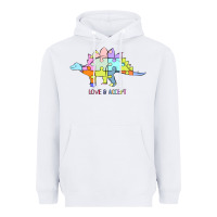 White Titi Pretty Art Love And Accept Heavyweight Hoodie - CowhideDigitalArt