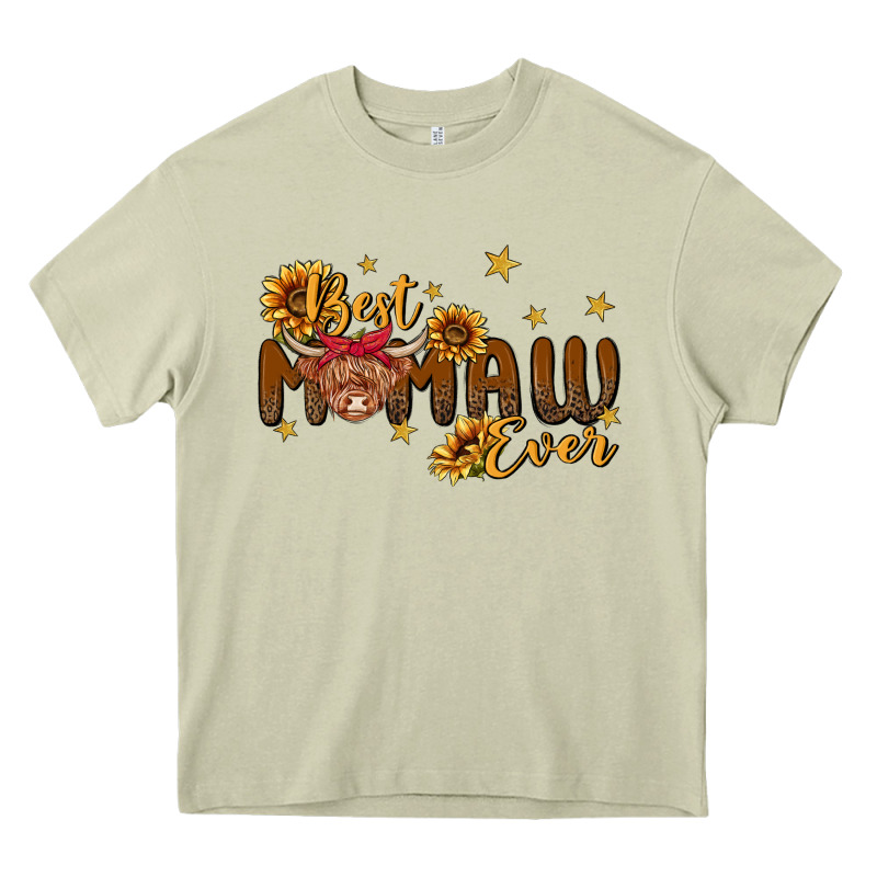 Best Mamaw Ever Cow Heavy Core Tee by MaliasSmallBusiness | Teevron