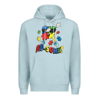 Blue Mist Au-some! Autism puzzle dabbing Premium Hoodie - FaDigitalArtStudio