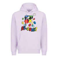 Lilac Au-some! Autism puzzle dabbing Premium Hoodie - FaDigitalArtStudio