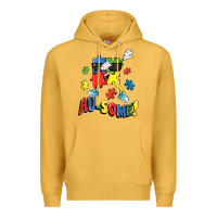 Mustard Au-some! Autism puzzle dabbing Premium Hoodie - FaDigitalArtStudio