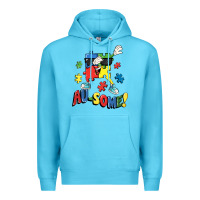 Ocean Blue Au-some! Autism puzzle dabbing Premium Hoodie - FaDigitalArtStudio