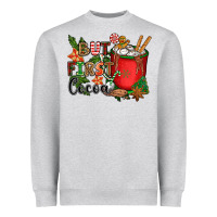 Heather Grey but first cocoa Heavyweight Sweatshirt - CowGirlArtShop