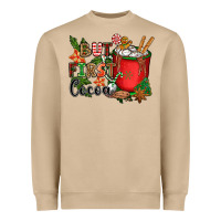 Mushroom but first cocoa Heavyweight Sweatshirt - CowGirlArtShop