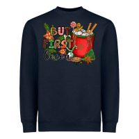 Navy but first cocoa Heavyweight Sweatshirt - CowGirlArtShop