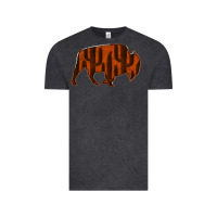 Vintage Black Red Cactus Bison Silhouette Vintage Tee - Bettercallsaul