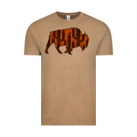 Vintage Coffee Red Cactus Bison Silhouette Vintage Tee - Bettercallsaul