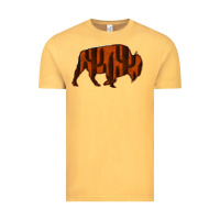 Vintage Mustard Red Cactus Bison Silhouette Vintage Tee - Bettercallsaul