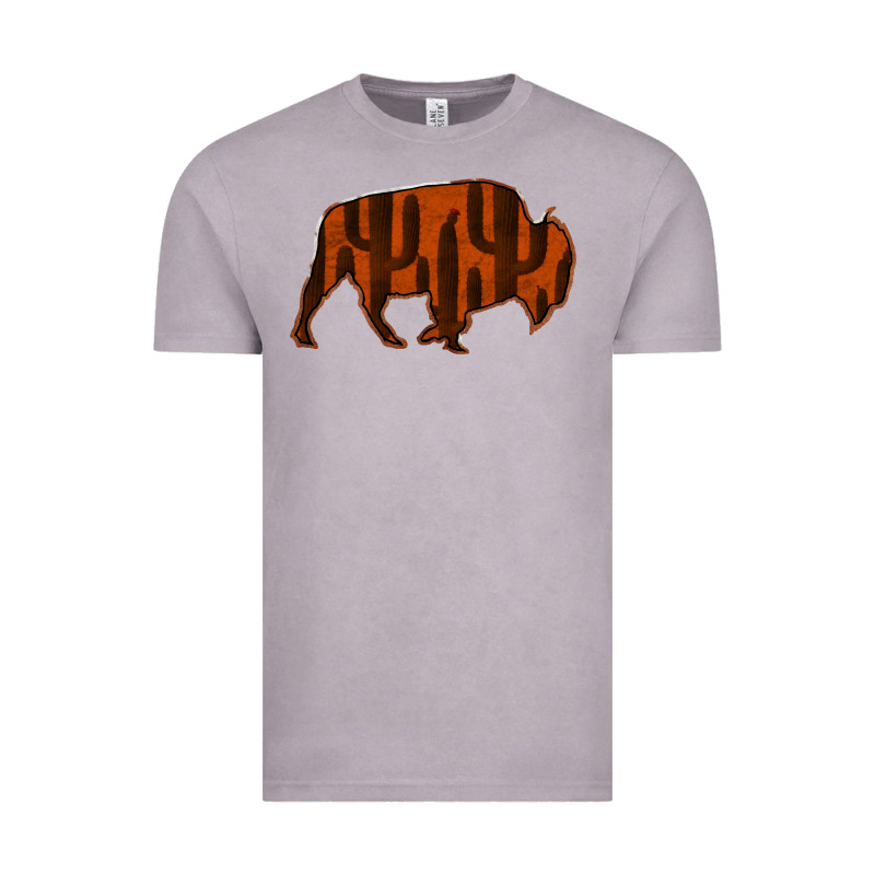Red Cactus Bison Silhouette Vintage Tee by Bettercallsaul | Teevron
