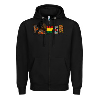 Black Power Juneteenth Zipper Hoodie - FaDigitalArtStudio