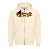 Sandshell Power Juneteenth Zipper Hoodie - FaDigitalArtStudio