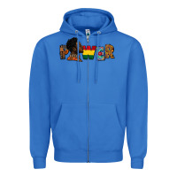 True Royal Power Juneteenth Zipper Hoodie - FaDigitalArtStudio