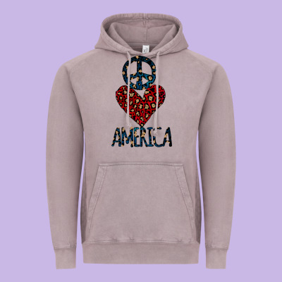 Peace Love America Vintage Hoodie Designed By Bettercallsaul