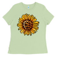 Matcha sunflower leopard Ladies Tee - Jasminsmagicworld