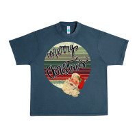 Midnight Navy Merry Christmas Vintage Retro Urban Heavy Tee - Bettercallsaul