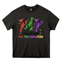 Asphalt i'm just here for the crawfish Heavy Core Tee - MaliasSmallBusiness