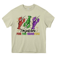 Mossy i'm just here for the crawfish Heavy Core Tee - MaliasSmallBusiness