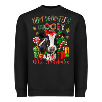 Black have yourself a little christmas cow Heavyweight Sweatshirt - CowGirlArtShop