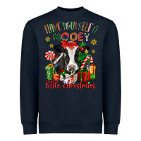 Navy have yourself a little christmas cow Heavyweight Sweatshirt - CowGirlArtShop