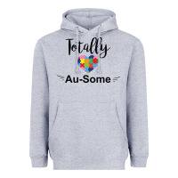 Heather Grey totally au some Heavyweight Hoodie - CowhideDigitalArt