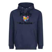 Navy totally au some Heavyweight Hoodie - CowhideDigitalArt