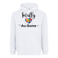 White totally au some Heavyweight Hoodie - CowhideDigitalArt