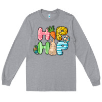 Heather Grey Hip hop Easter Long Sleeve Tee - NancyCooperArtShop