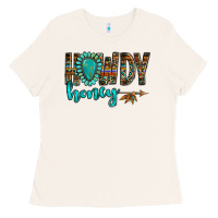 Bone western howdy honey arrow gemstone Ladies Tee - NancyCooperArtShop