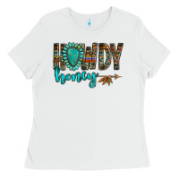 White western howdy honey arrow gemstone Ladies Tee - NancyCooperArtShop