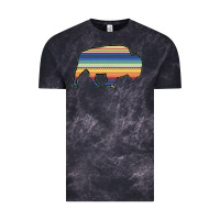 Cloud Black Aztec Bison Silhouette Vintage Tee - Bettercallsaul