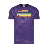 Cloud Purple Aztec Bison Silhouette Vintage Tee - Bettercallsaul